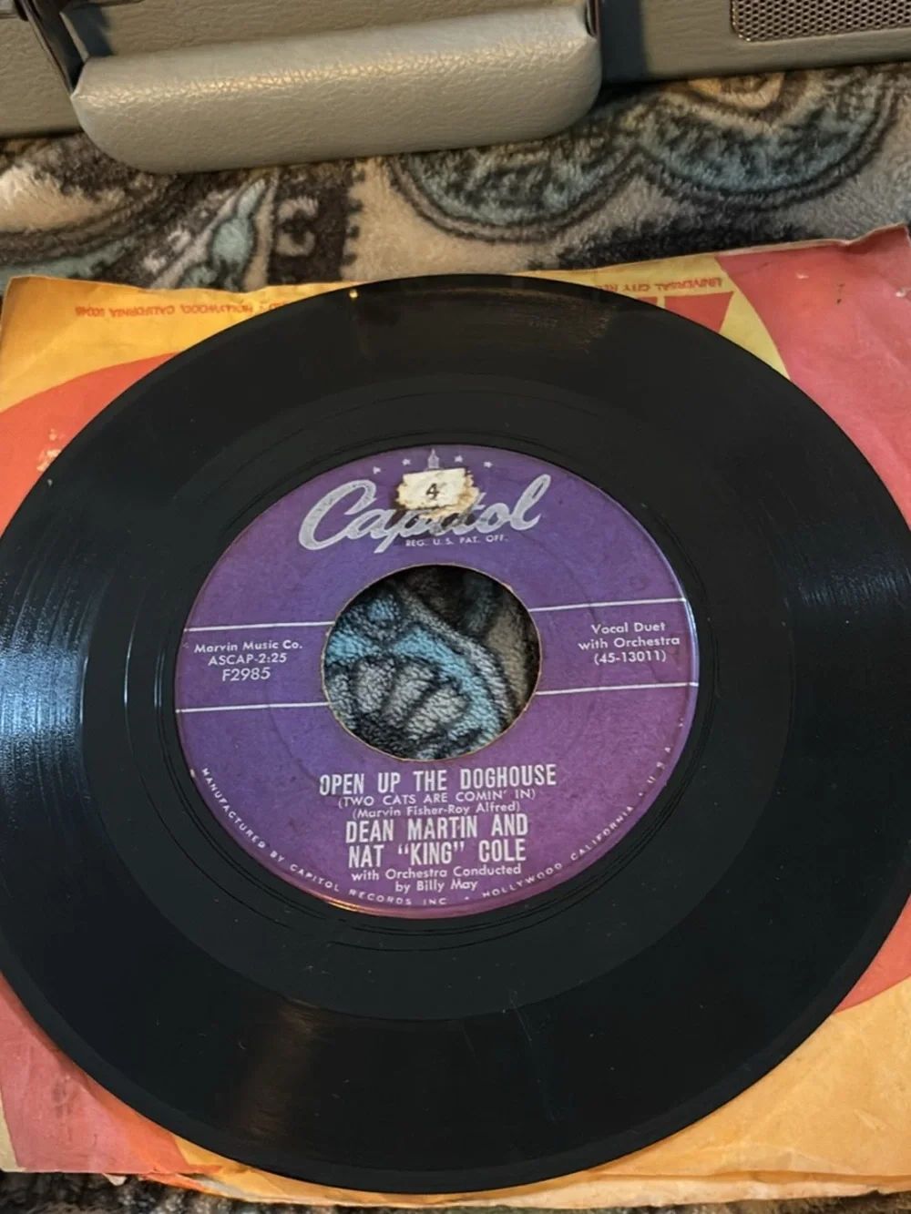 Open Up the Doghouse Long, Long Ago by Dean Martin ant Nat King Cole 1954 Record